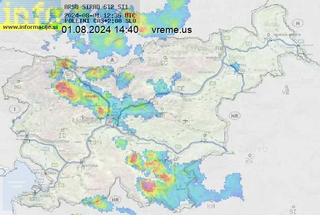 Radarska karta padavin