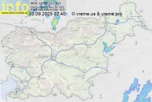 Radarska karta padavin