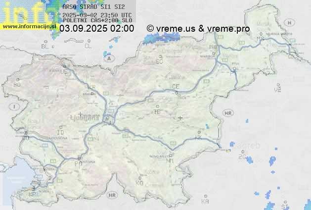 Radarska karta padavin