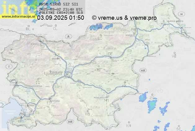 Radarska karta padavin