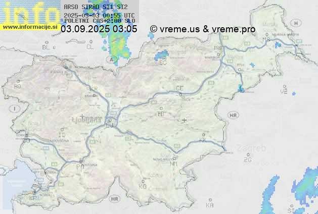 Radarska karta padavin