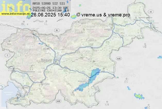 Radarska karta padavin