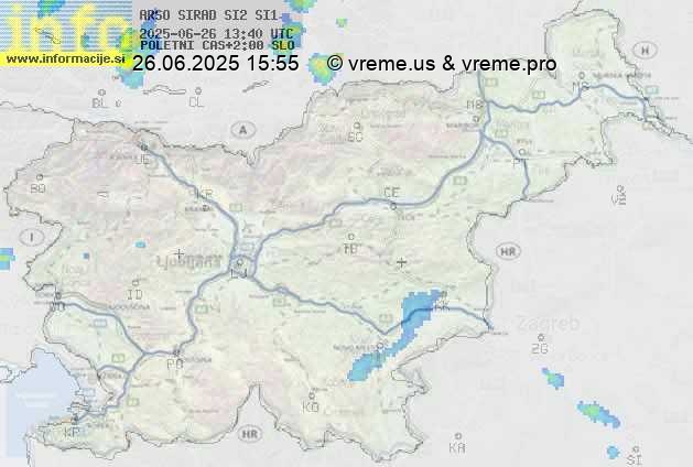Radarska karta padavin