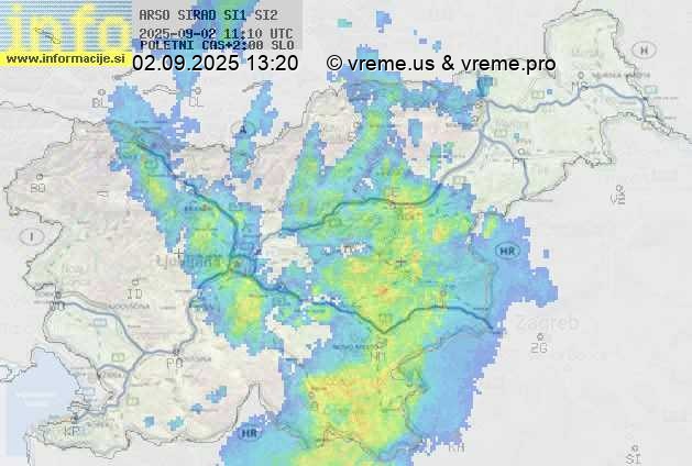 Radarska karta padavin