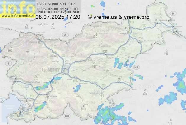 Radarska karta padavin
