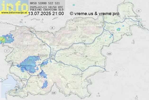 Radarska karta padavin