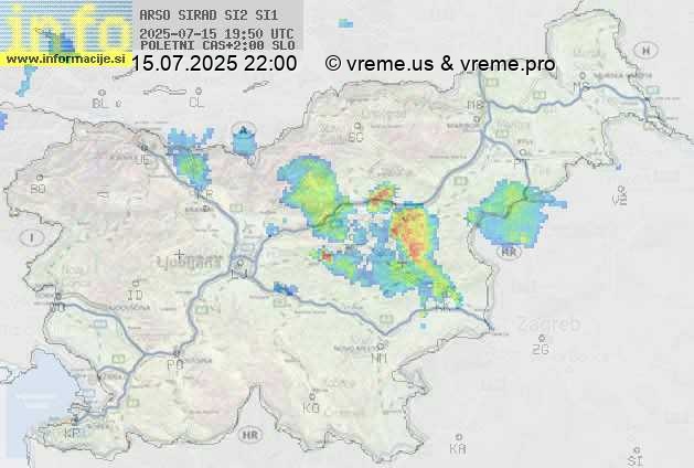 Radarska karta padavin