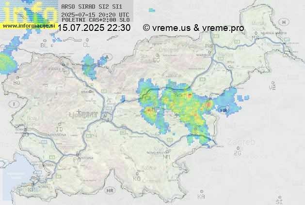 Radarska karta padavin