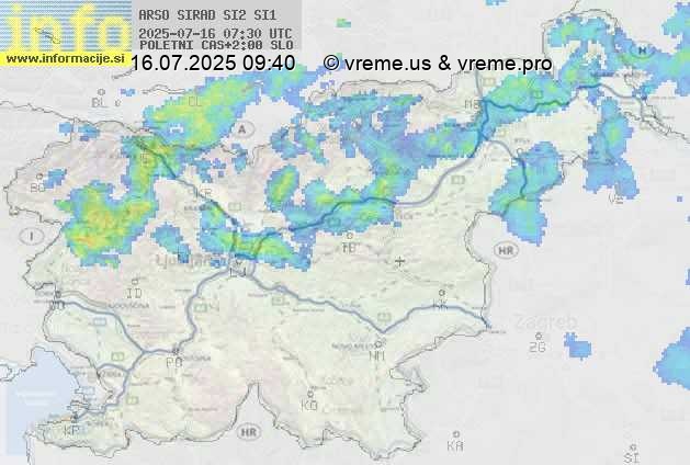 Radarska karta padavin