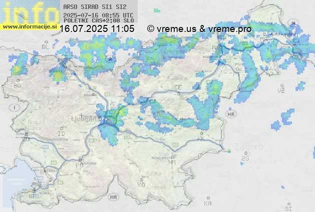 Radarska karta padavin