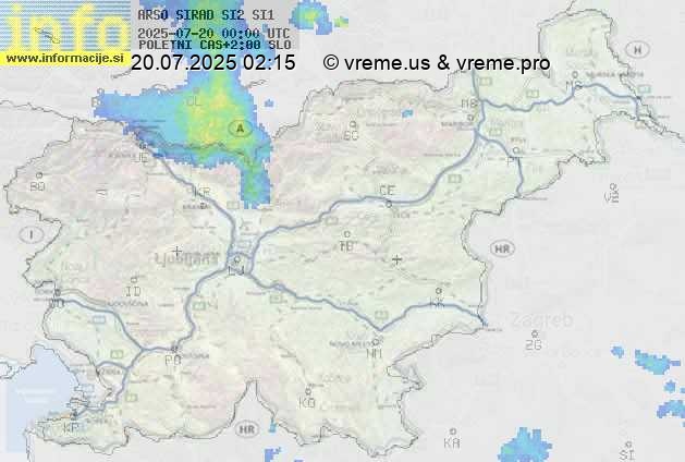 Radarska karta padavin