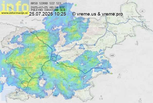 Radarska karta padavin