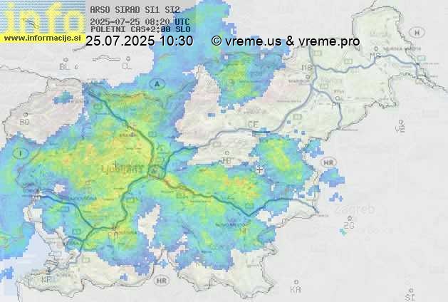 Radarska karta padavin