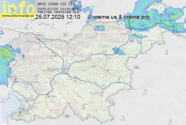 Radarska karta padavin