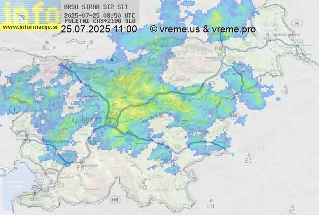 Radarska karta padavin