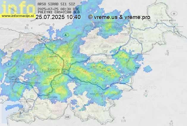Radarska karta padavin
