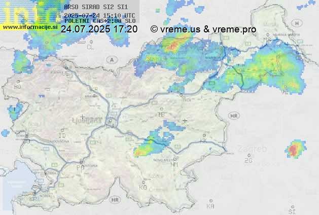 Radarska karta padavin