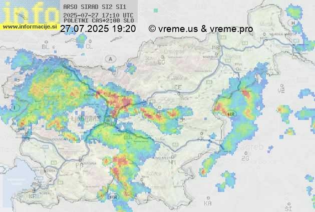 Radarska karta padavin