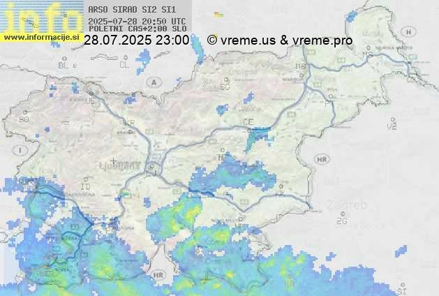 Radarska karta padavin