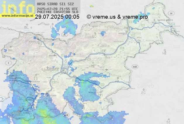 Radarska karta padavin