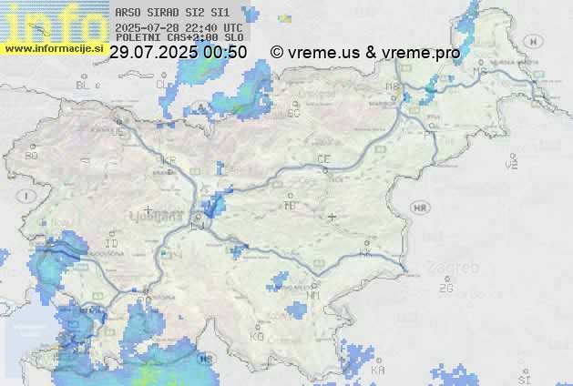 Radarska karta padavin
