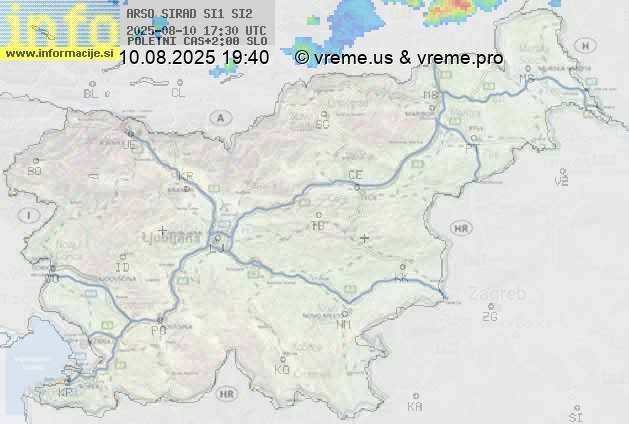 Radarska karta padavin