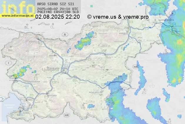 Radarska karta padavin