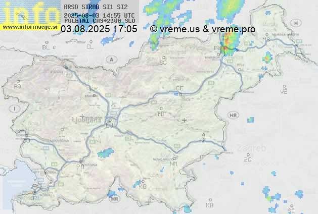 Radarska karta padavin