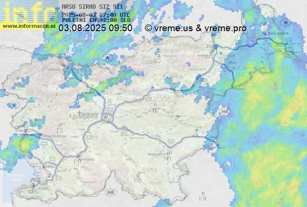 Radarska karta padavin