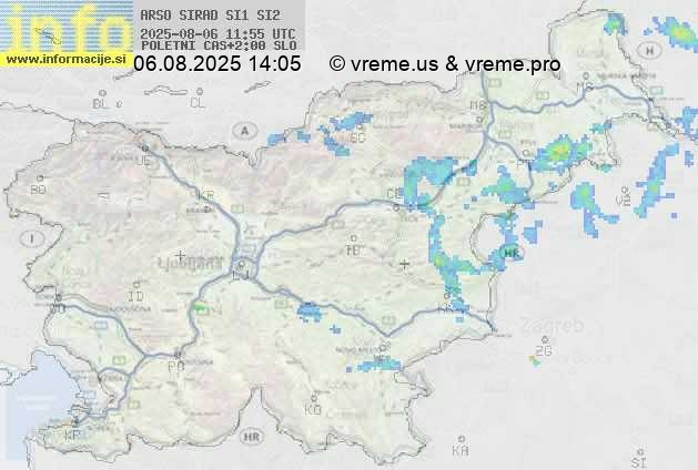 Radarska karta padavin