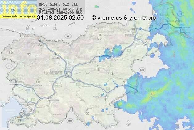 Radarska karta padavin