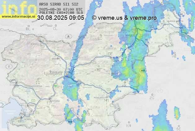 Radarska karta padavin