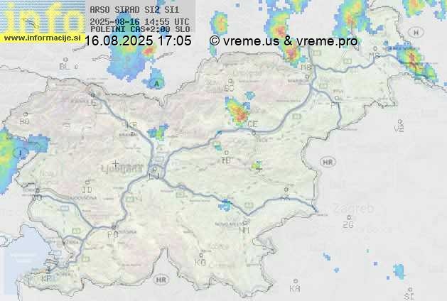 Radarska karta padavin