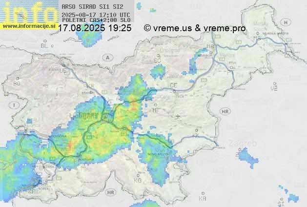 Radarska karta padavin