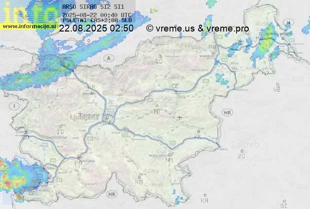 Radarska karta padavin