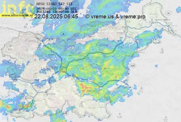 Radarska karta padavin