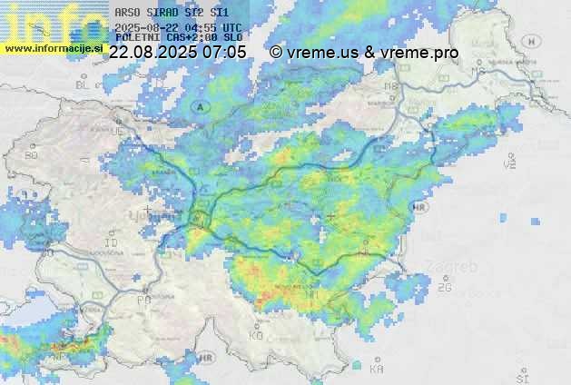 Radarska karta padavin