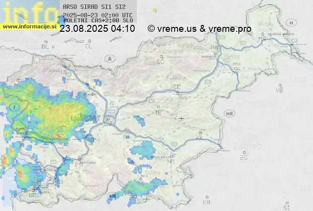 Radarska karta padavin