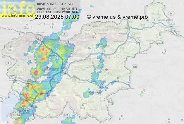 Radarska karta padavin