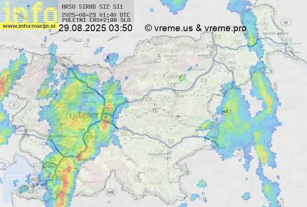 Radarska karta padavin