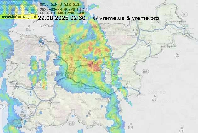 Radarska karta padavin