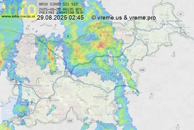 Radarska karta padavin