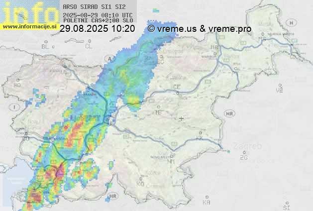 Radarska karta padavin