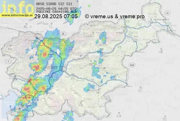 Radarska karta padavin
