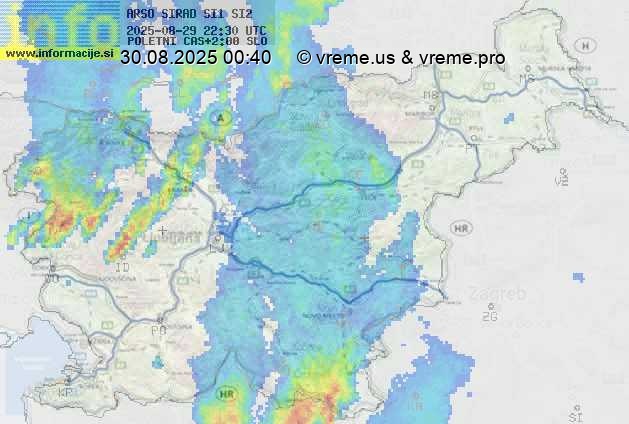 Radarska karta padavin