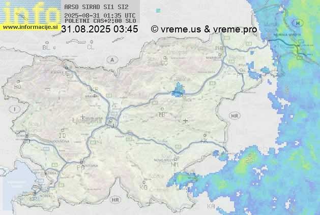 Radarska karta padavin
