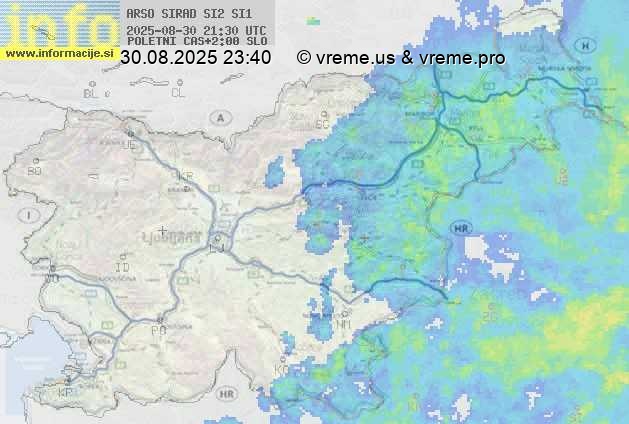 Radarska karta padavin