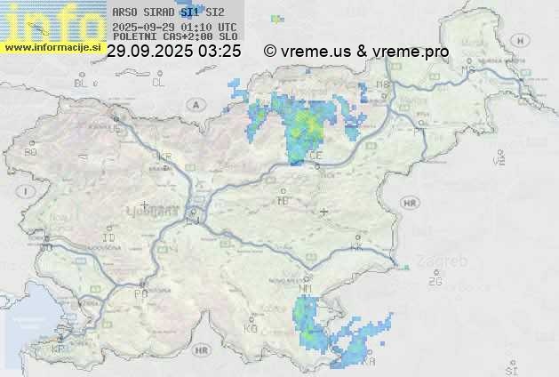 Radarska karta padavin