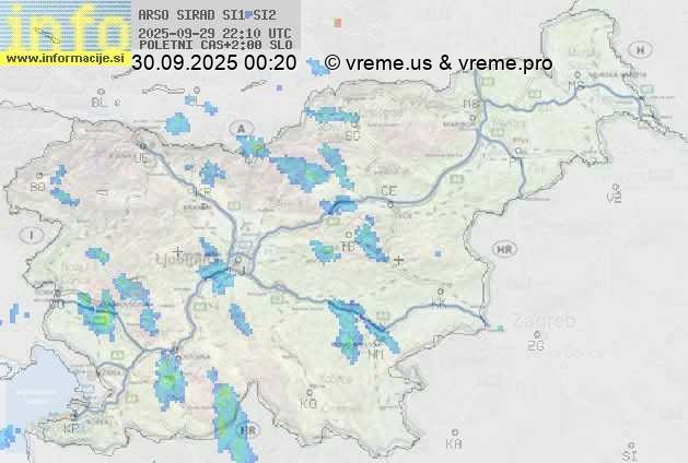 Radarska karta padavin