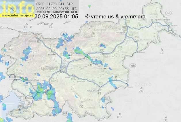 Radarska karta padavin